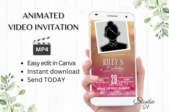 Animated Birthday Party Invitation: A Modern Design Solution