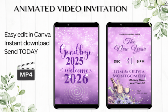 Animated New Year’s Eve Party Invitation: Digital Templates for Instant Celebrations