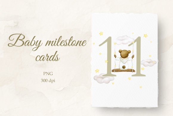 Capture the 11-Month Magic: A Watercolor Milestone Card