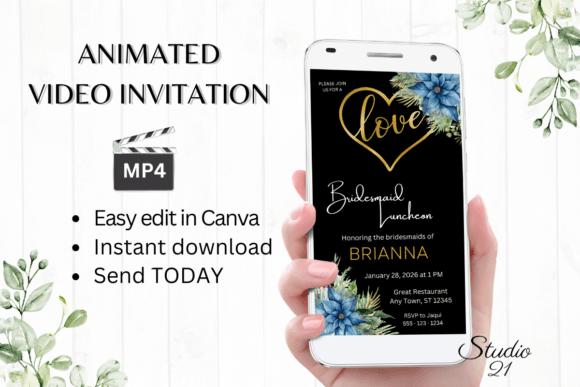 Christmas Bridesmaid Luncheon W4211BL: Your Festive Design Solution