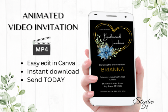 Christmas Bridesmaid Luncheon W4219BL: A Festive & Elegant Design