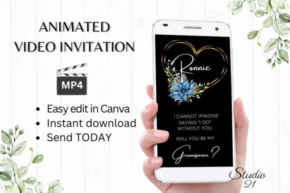 Christmas Groomsman Proposal W3219GM: A Festive Digital Invite Guide