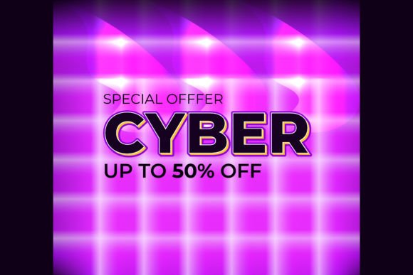 Cyber Monday Sale Banner Background