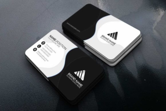 Dark and White Business Card Template: A Modern Design Essential