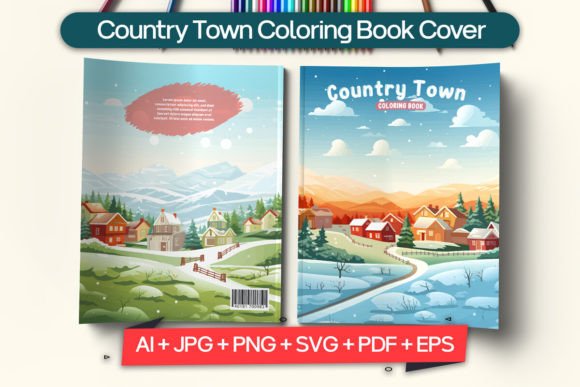 Designing Your Perfect Country Town Coloring Book Cover