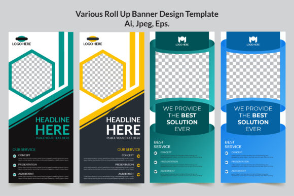 Streamline Your Marketing with the Ultimate Roll Up Banner Template Set