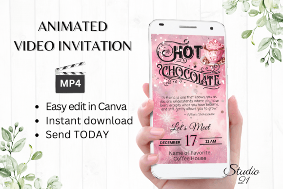 Warm Up Your Winter Events with Animated Hot Chocolate Invitations