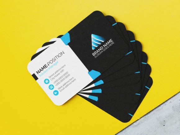 Why a Dark Business Card Template Commands Attention